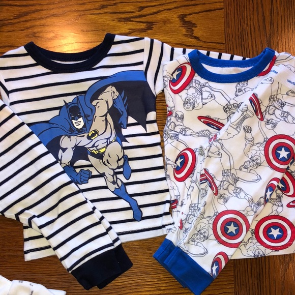 Gap Kids Captain America PJ Sleepwear 2 Piece Set Short Sleeve Boys 8 NWT